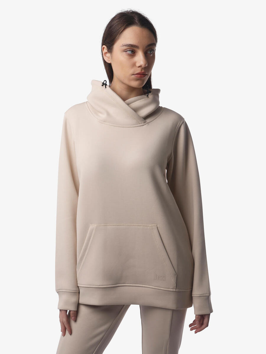 

JAKED Женская толстовка кремового цвета из синтетического материала для фитнеса