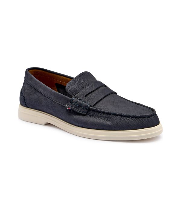 

Кожаные мокасины Tommy Hilfiger, синий
