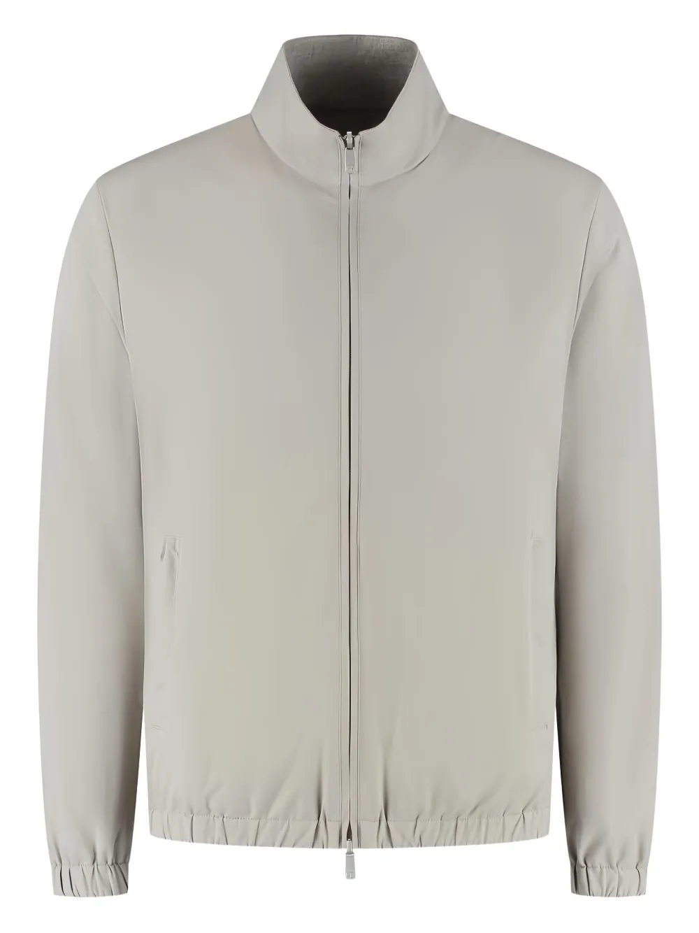 

Куртка с высоким воротником и застежкой-молнией спереди Marco Pescarolo, серый