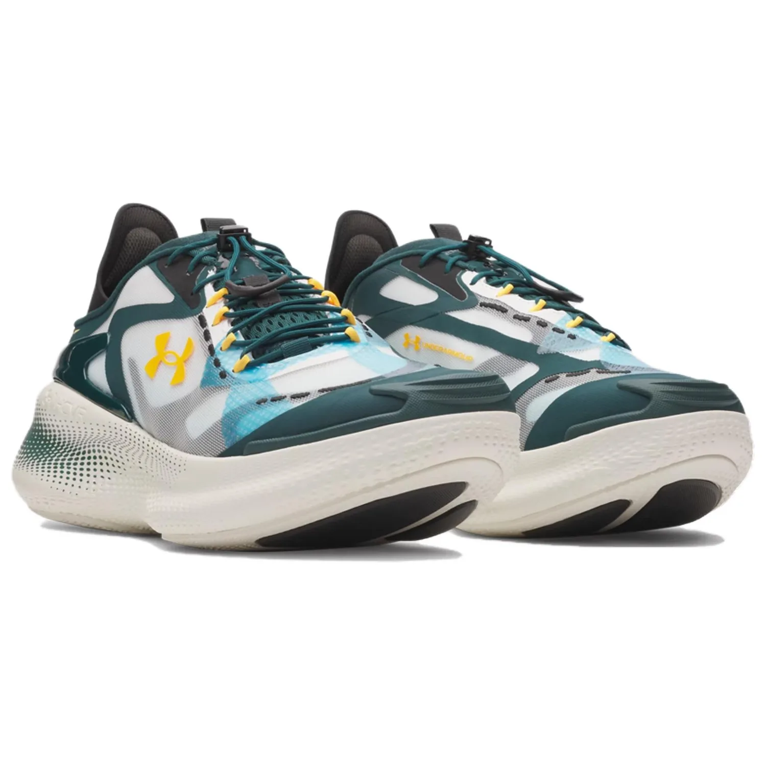 Under Armour Echo Breathable Casual Shoes Unisex White Green — фото 4