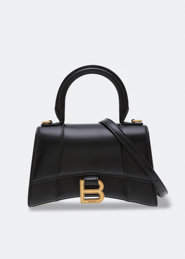 

Сумка Balenciaga Hourglass XS Top-Handle, черный