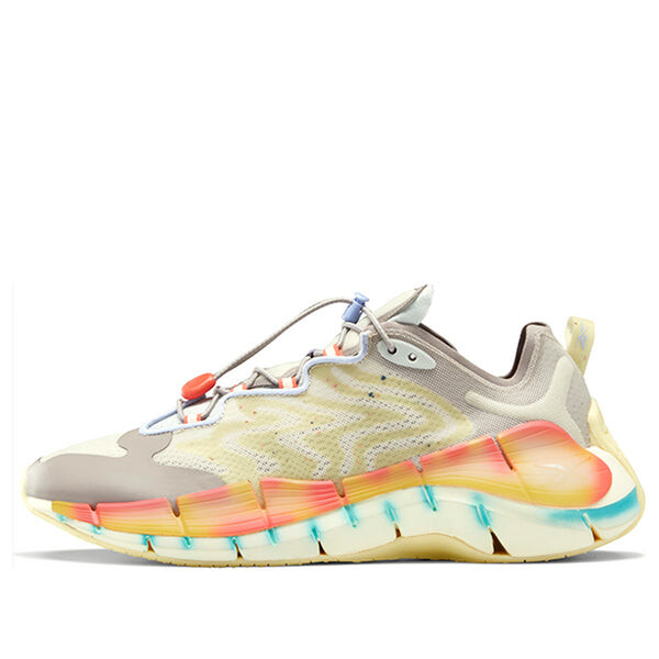

Кроссовки brain dead x zig kinetica 2 'mad science - lemon glow' Reebok, белый
