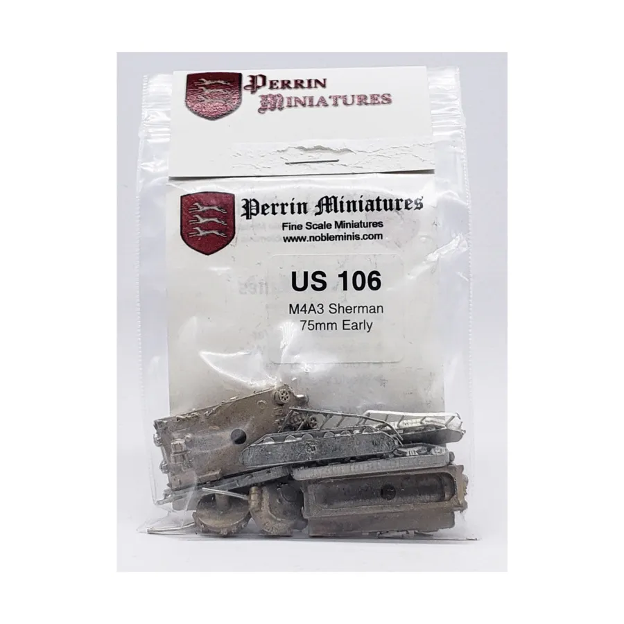 

M4A3 Шерман 75 мм ранний, WWII Miniatures - USA (10mm) (Perrin Miniatures)