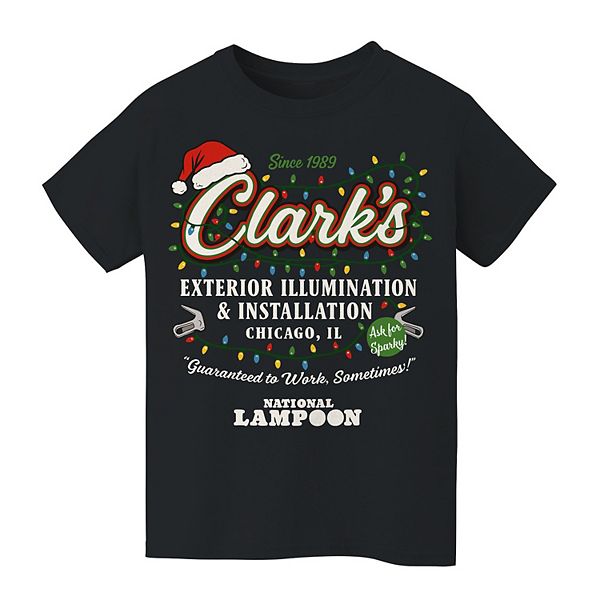 

Детская футболка с принтом National Lampoon's Christmas Vacation Clark's Exterior Illumination and Installation Licensed Character