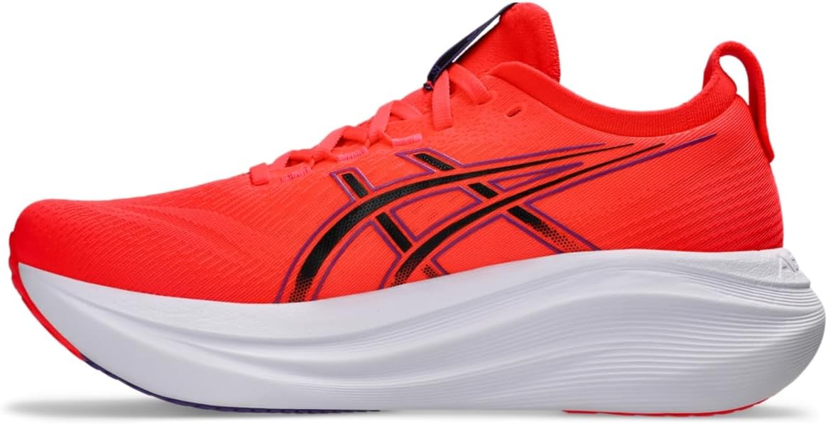 Мужские беговые кроссовки ASICS Gel-Nimbus 27, черный/красный — фото 4