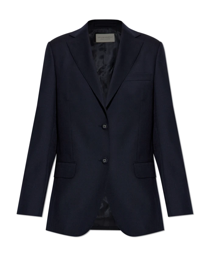 

Шерстяной блейзер Charlene Officine Gãnãrale, синий