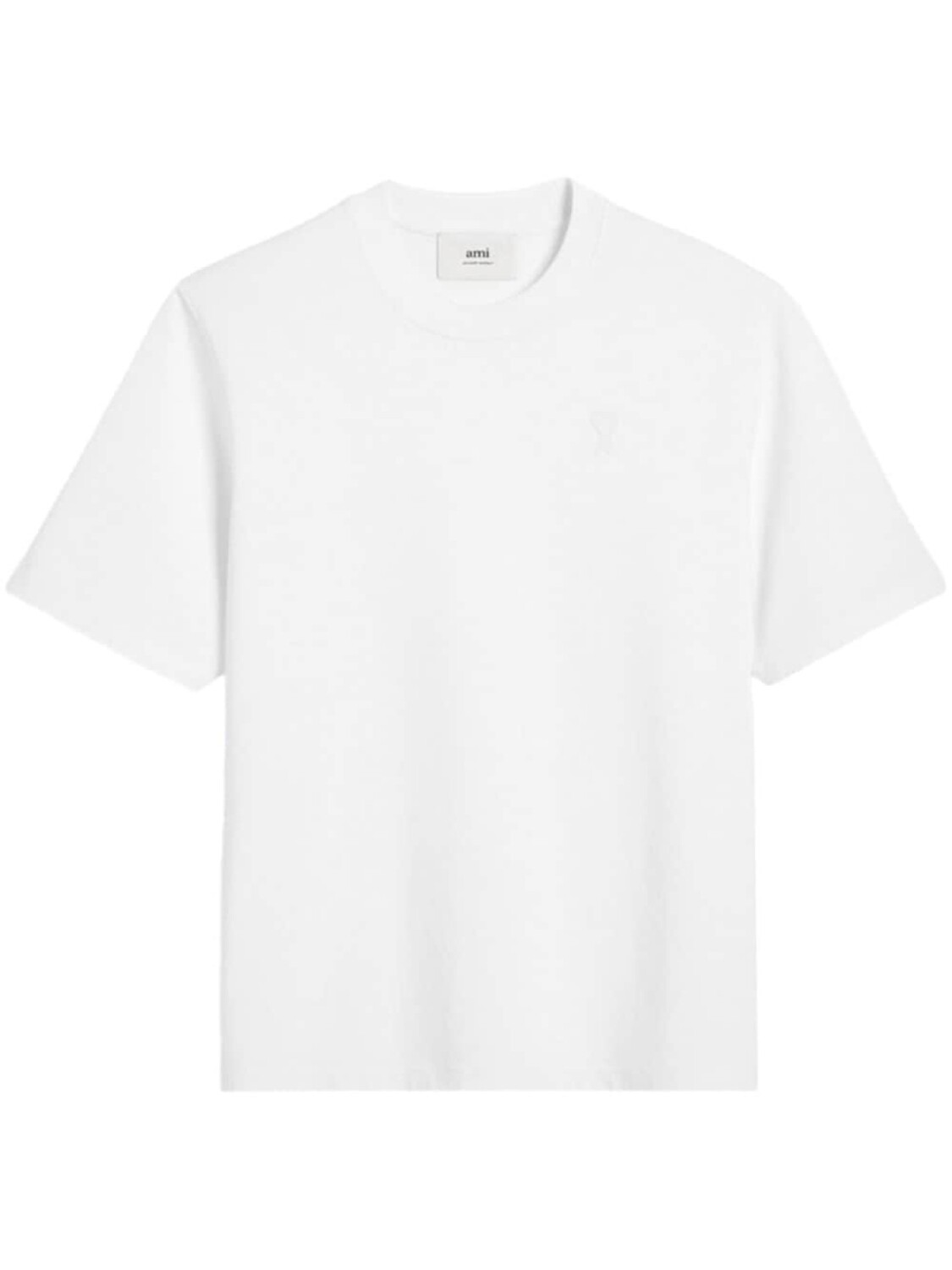 

AMI Paris футболка с монограммой Ami de Coeur, белый