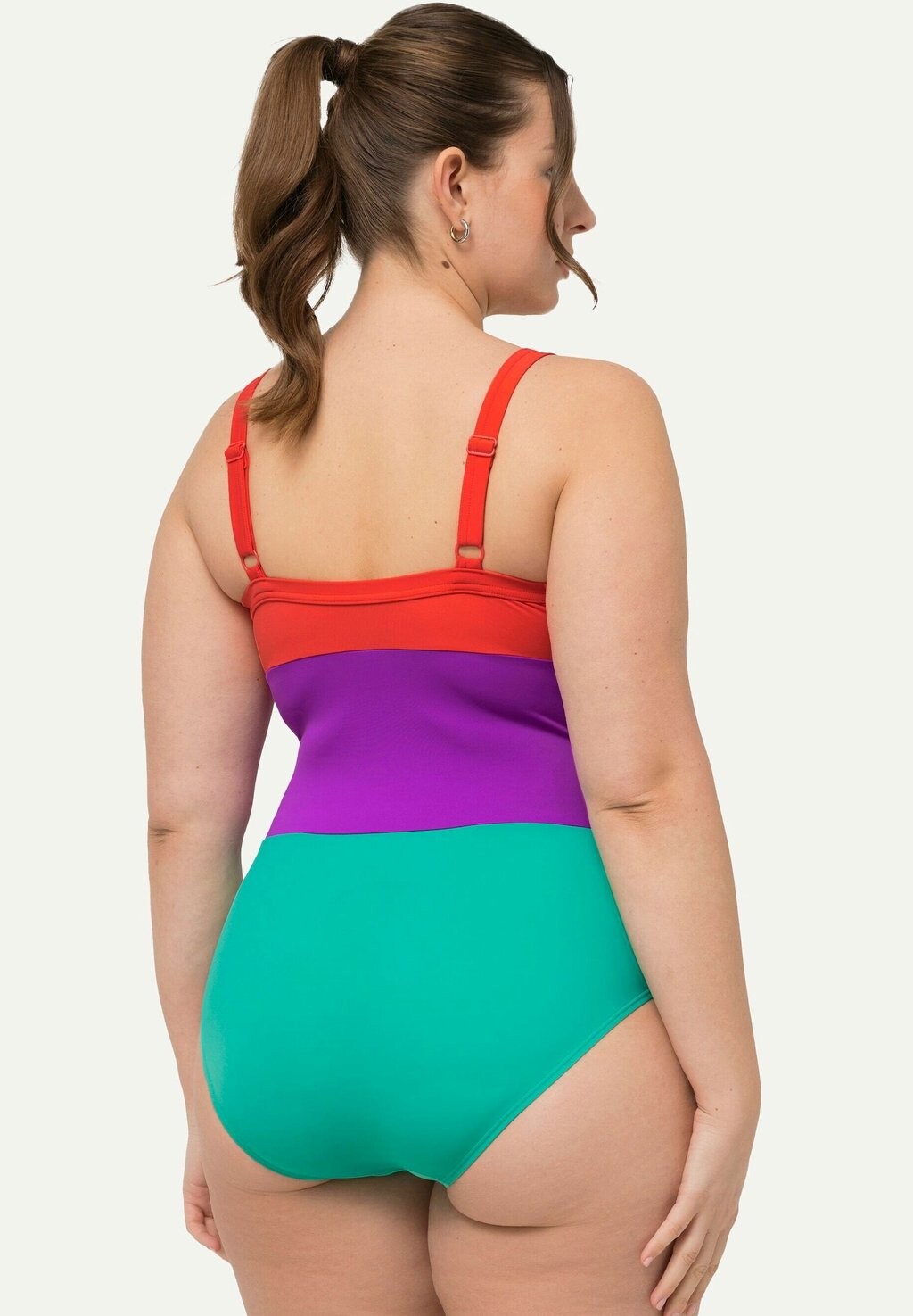 

Купальник COLORBLOCK PLUNGING NECKLINE Ulla Popken, зеленый