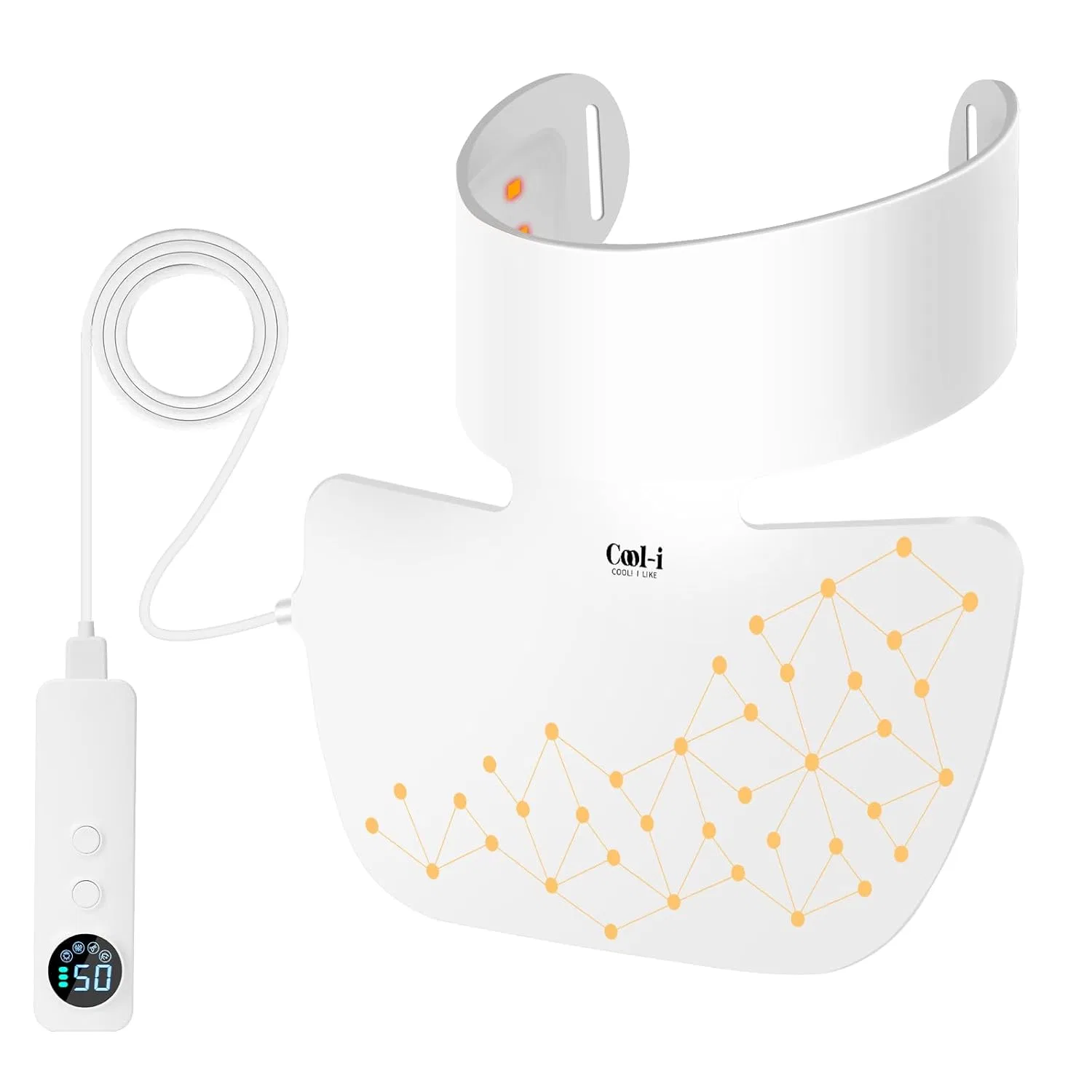 Маска для лица Cool-I — LED- для шеи с красным и инфракрасным светом