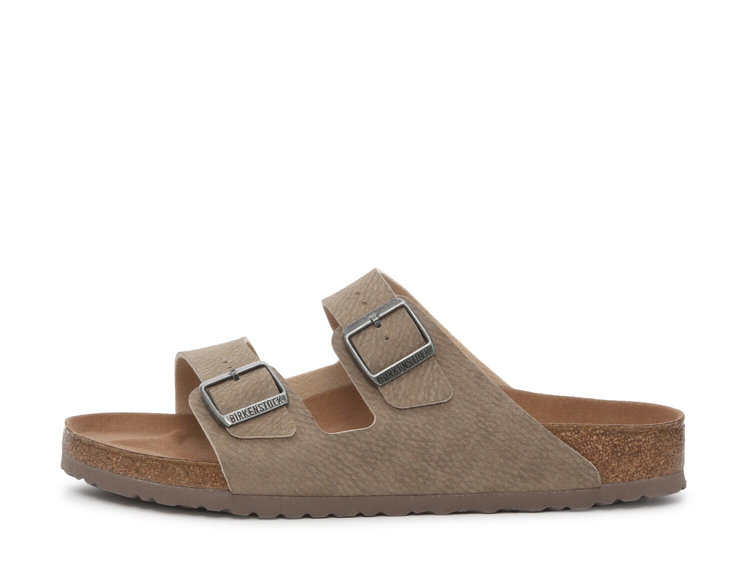 Сандалии мужские Birkenstock Arizona Vegan, серо-коричневый / светло-серый — фото 3