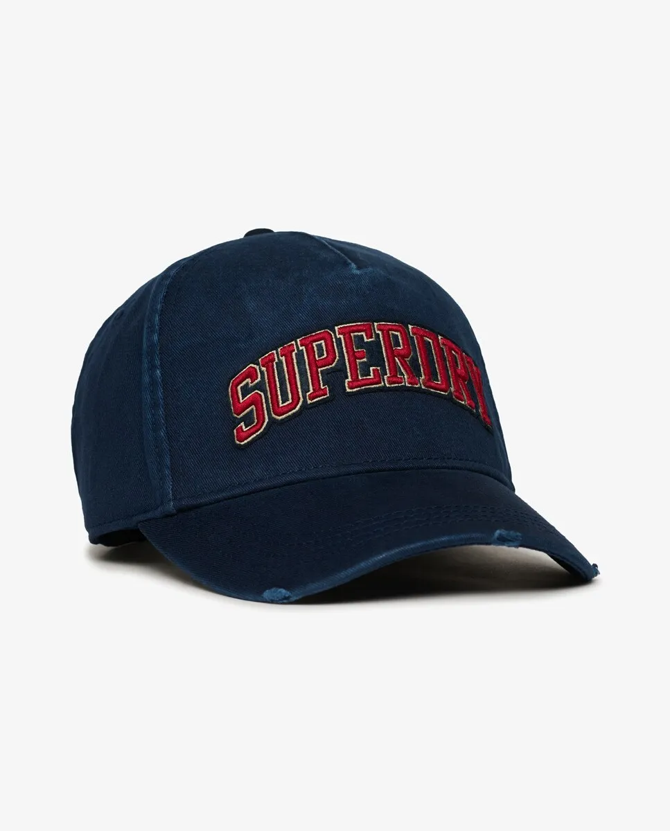 

Мужская кепка дальнобойщика с логотипом Varsity Superdry, темно-синий