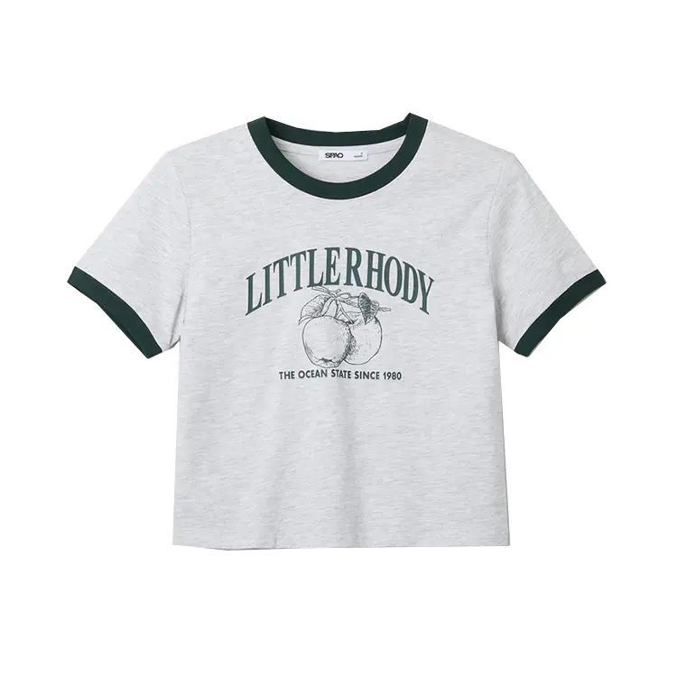 

Футболка Women's Crew Neck Moderate Others SPAO, светло-heather серый