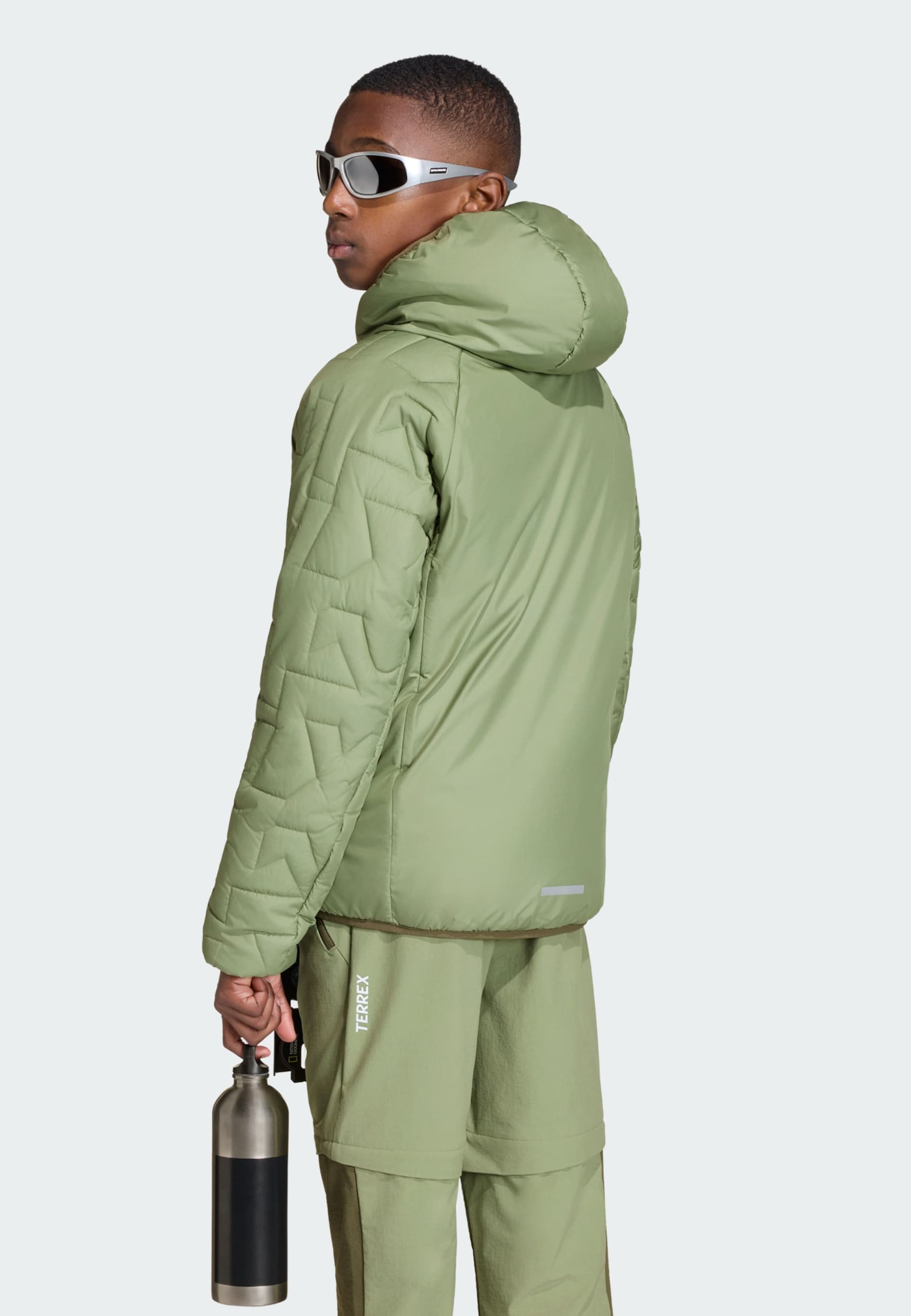 ADIDAS TERREX Куртка Outdoor 'Xperior' в цвете Pastel Green — фото 4
