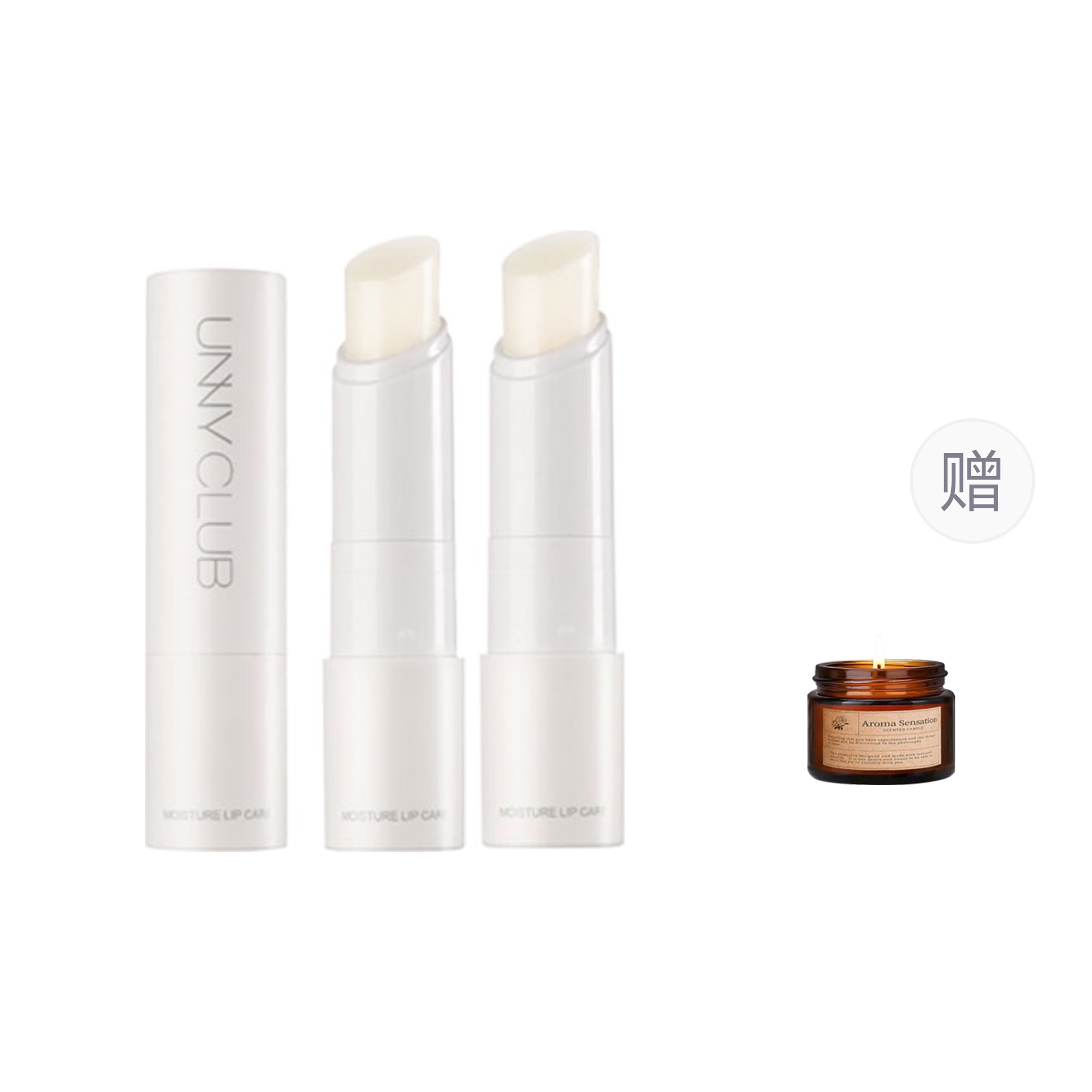 

Помада увлажняющая UNNY Gentle Moisturizing Lipstick для увлажнения, восстановления и разглаживания морщин UNNY CLUB, small white tube 4g*2 [includes jar of aromatherapy oil]