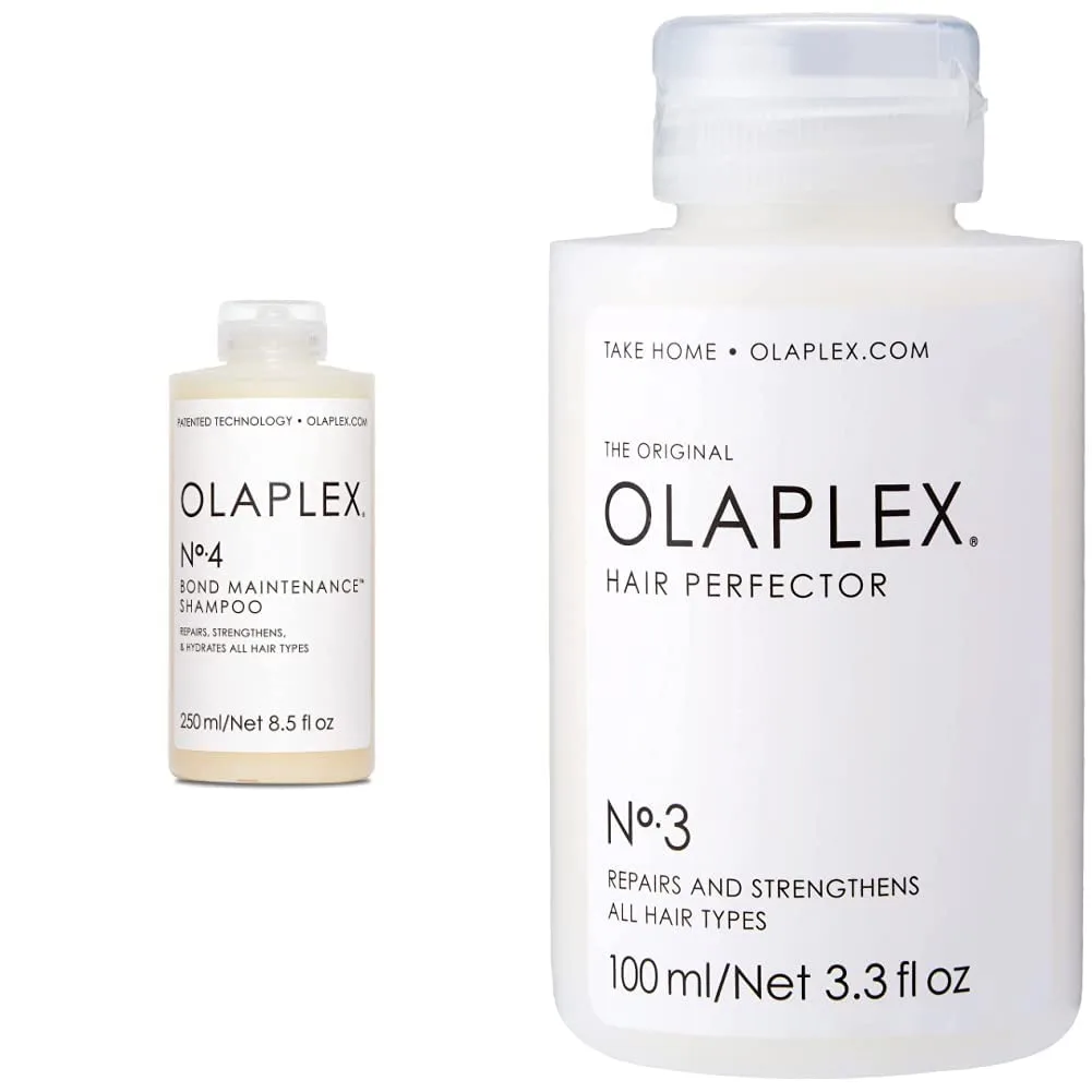Olaplex No. 3 Hair Perfector восстанавливающее средство для сухих поврежденных волос и No. 4 Bond Maintenance шампунь для укрепления и питания