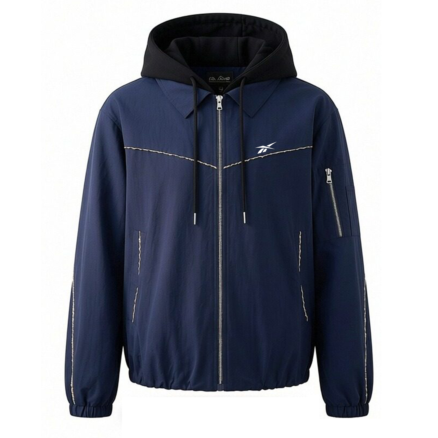 

Куртка Unisex Hooded Moderate Mock Two Piece Reebok, темно-синий hooded mock two-piece