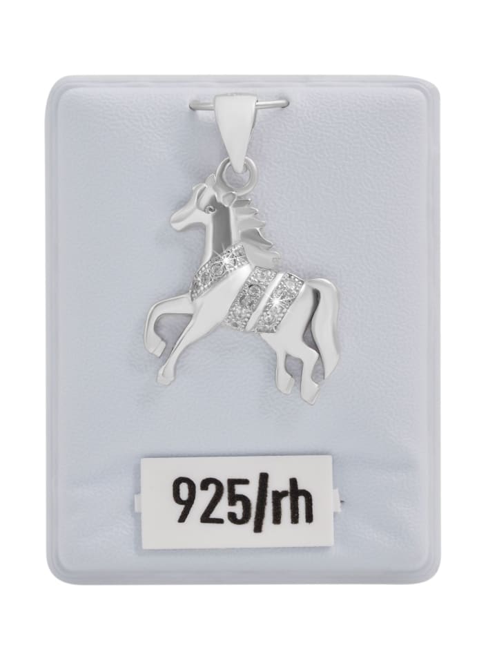 

Adeliás Женский кулон - кулон в виде лошади, изготовленный из серебра 925 пробы с кубическим цирконием в серебряной оправе
