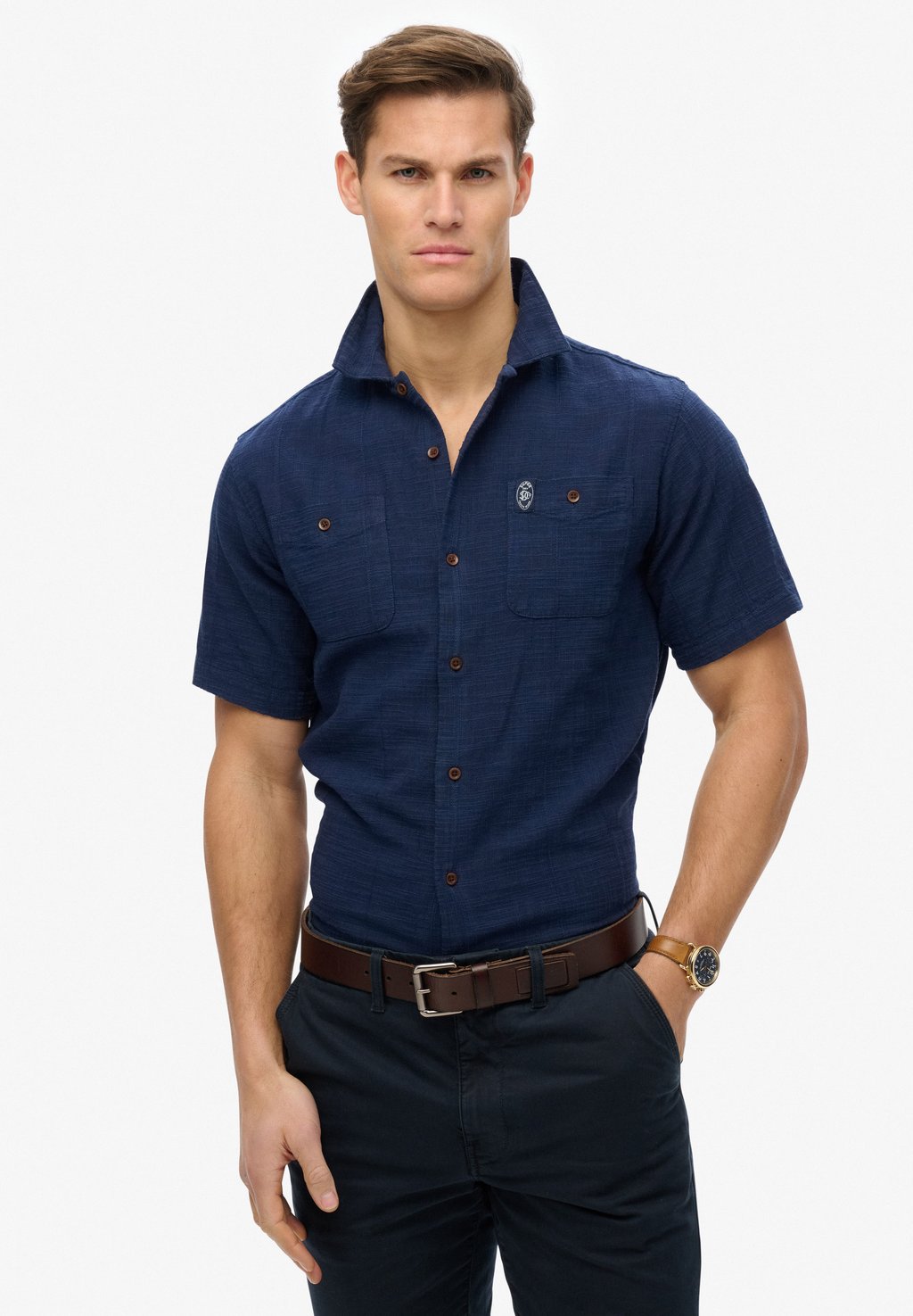 

Рубашка THE MERCHANT STORE Superdry, синий