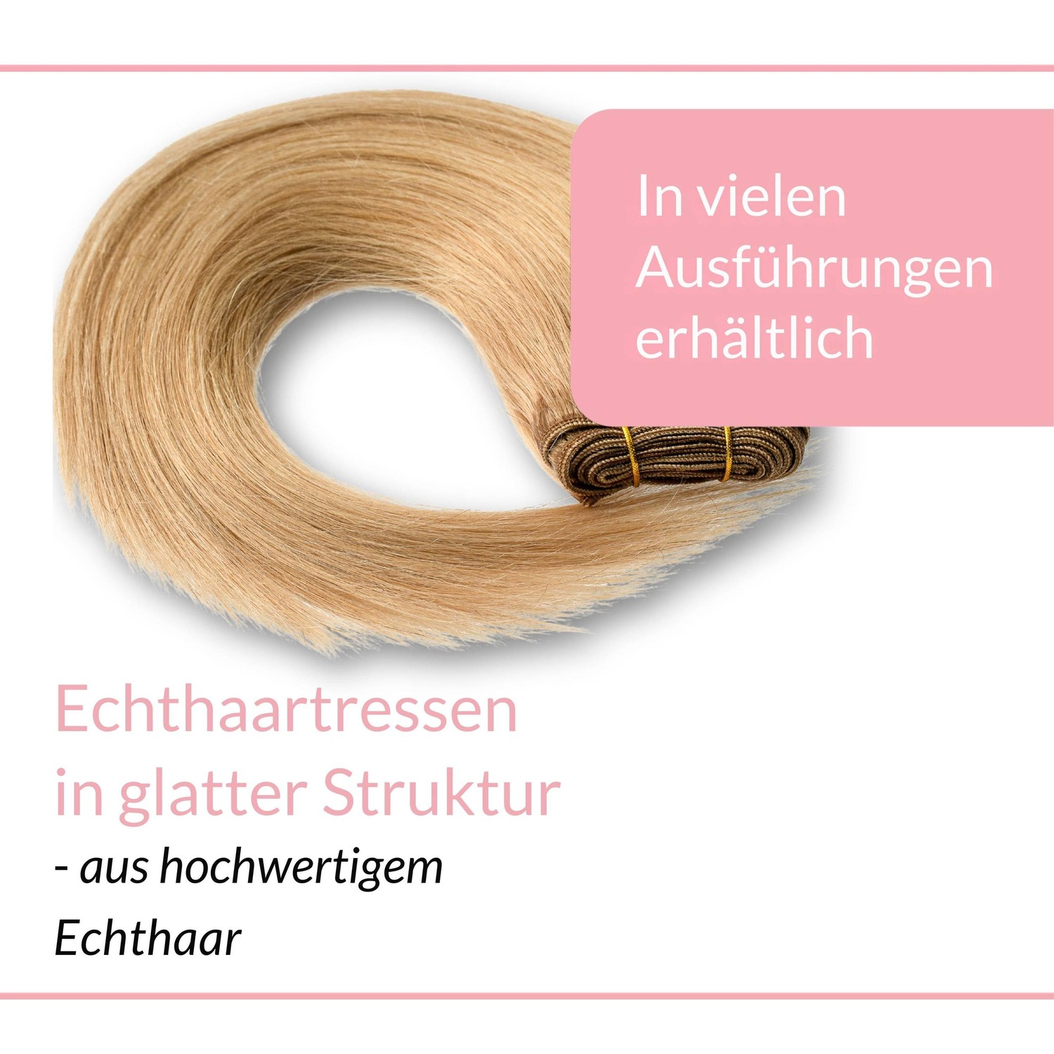 Накладные волосы tresse extensions echthaar #9/31 lichtblond gold-asch 100g Hair2Heart, 70cm, количество 1 шт. — фото 3