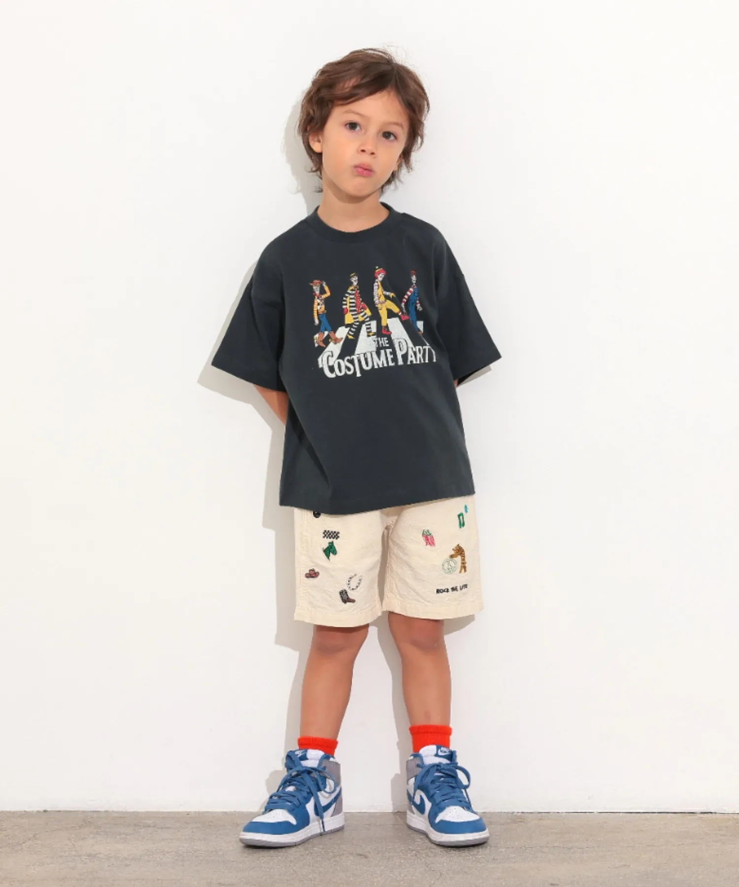 Детские шорты с вышивкой и полоской Ocean&Ground Stitch Shorts разноцветные — фото 2