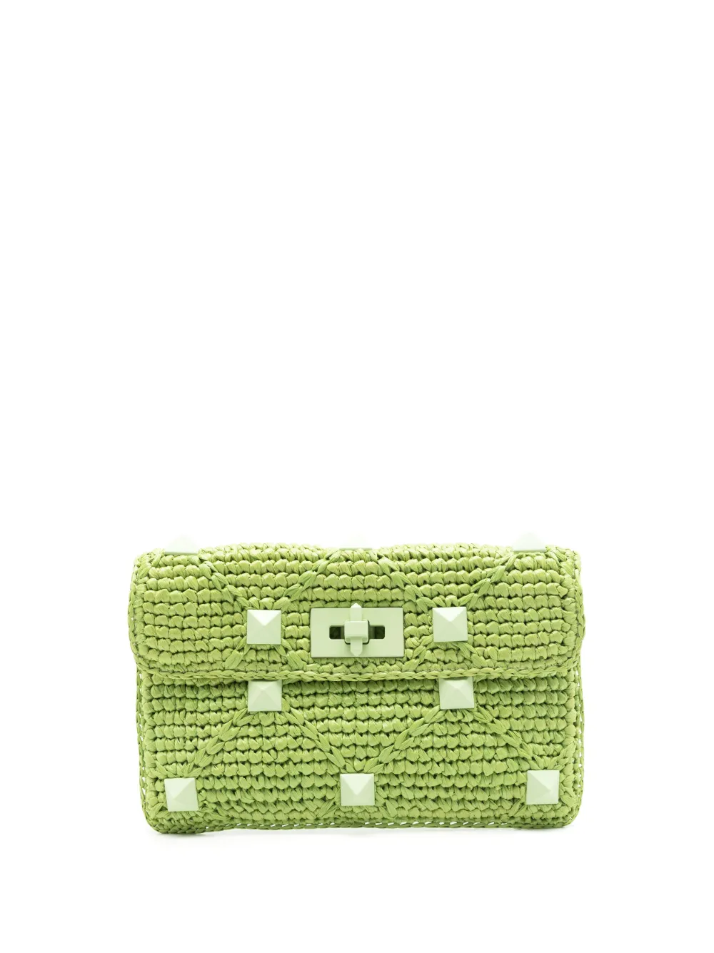 

Клатч Rockstud в технике кроше VALENTINO GARAVANI, зеленый