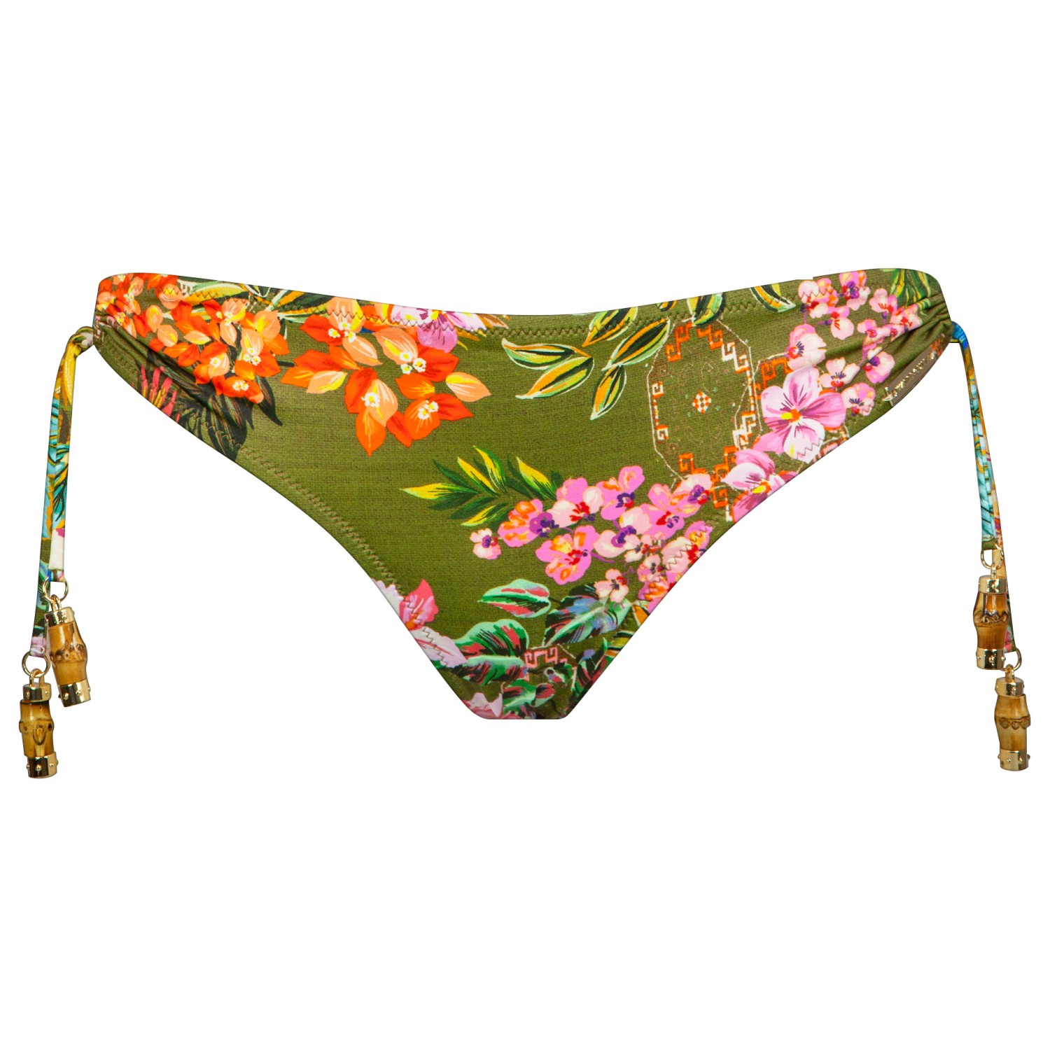 

Низ бикини Watercult Women's Sunset Florals Bikini Bottoms 697, цвет Warm Olive