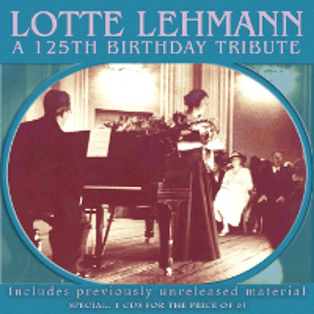 

Диск CD Lotte Lehmann: A 125th Birthday Tribute - Lotte Lehmann