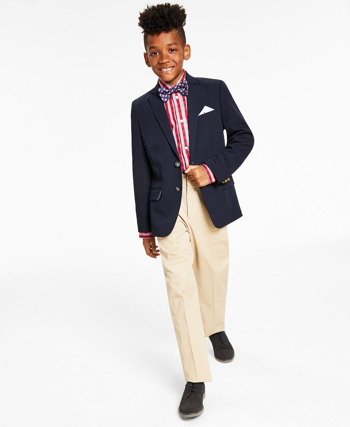 

Эластичный блейзер Big Boys Alexander Tommy Hilfiger, черный
