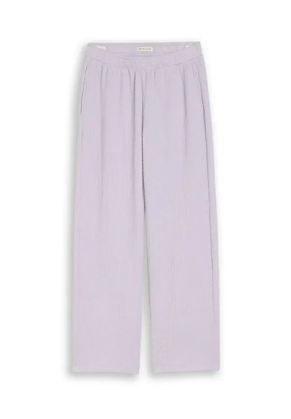 Брюки-карго Wide leg hose mit struktur Tom Tailor, светло-сиреневый