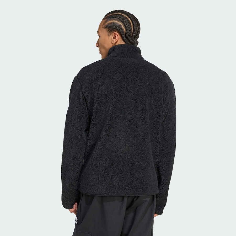 Вязаный кардиган ADIDAS ORIGINALS Trefoil Essentials, черный — фото 3