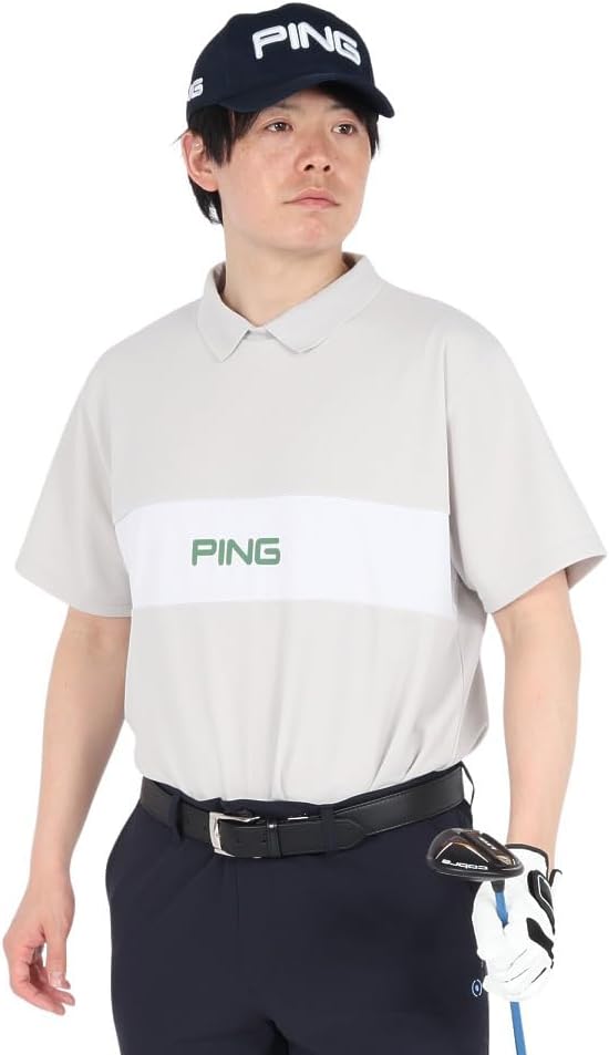 

Мужская рубашка-поло Ping с коротким рукавом (серия AddElm) (технология add.03) / Гольф / 621-5160211, серый