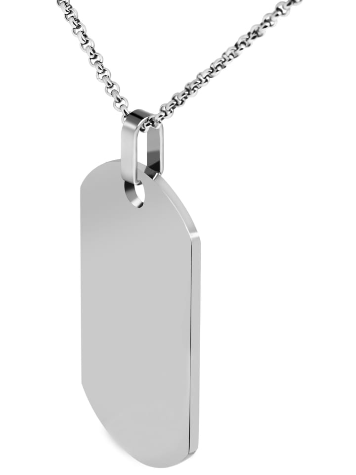 

Adeliás Кулон унисекс - кулон из нержавеющей стали с гравировкой, серебристый