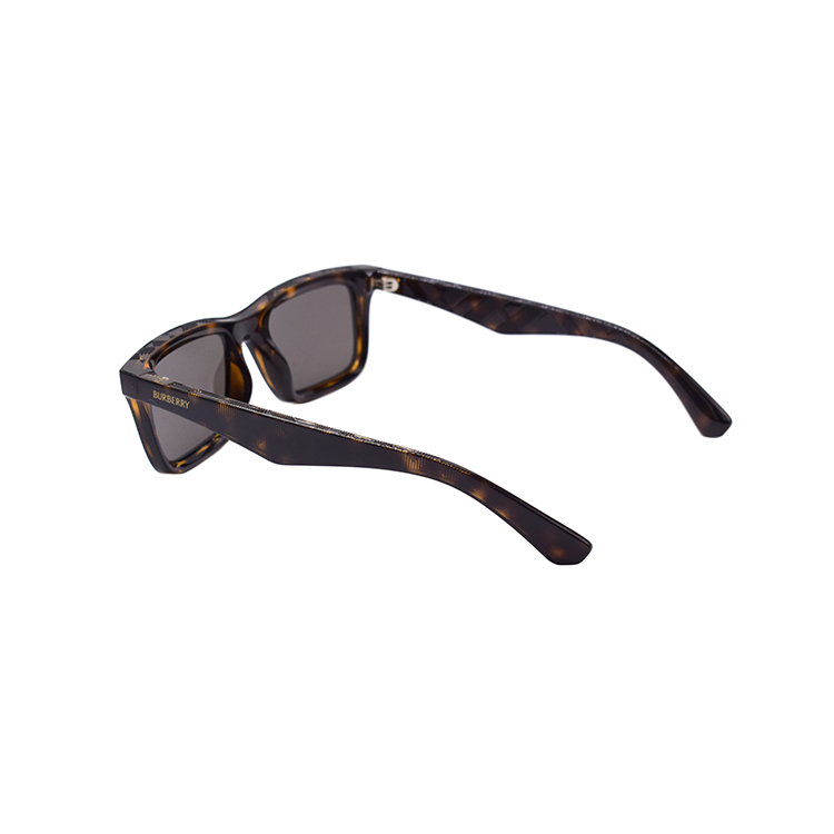 Burberry Прямоугольные солнцезащитные очки мужские Tortoiseshell — фото 4