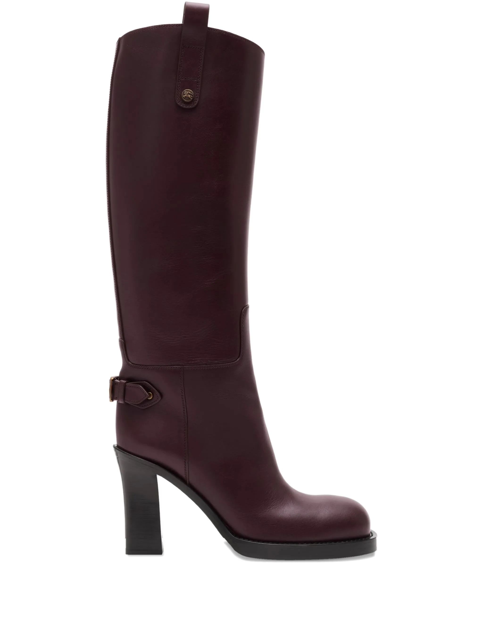 Сапоги Cavalier 85 с пряжками Burberry, красный