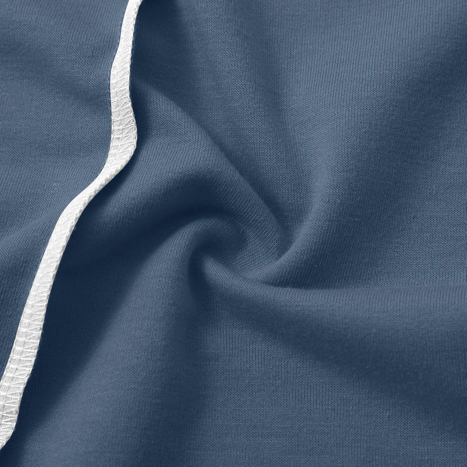 Брюки Brrel Sweatpants женские широкие палаццо с высокой талией, спортивные мешковатые повседневные осенние брюки с карманами Generic, темно-синий — фото 3