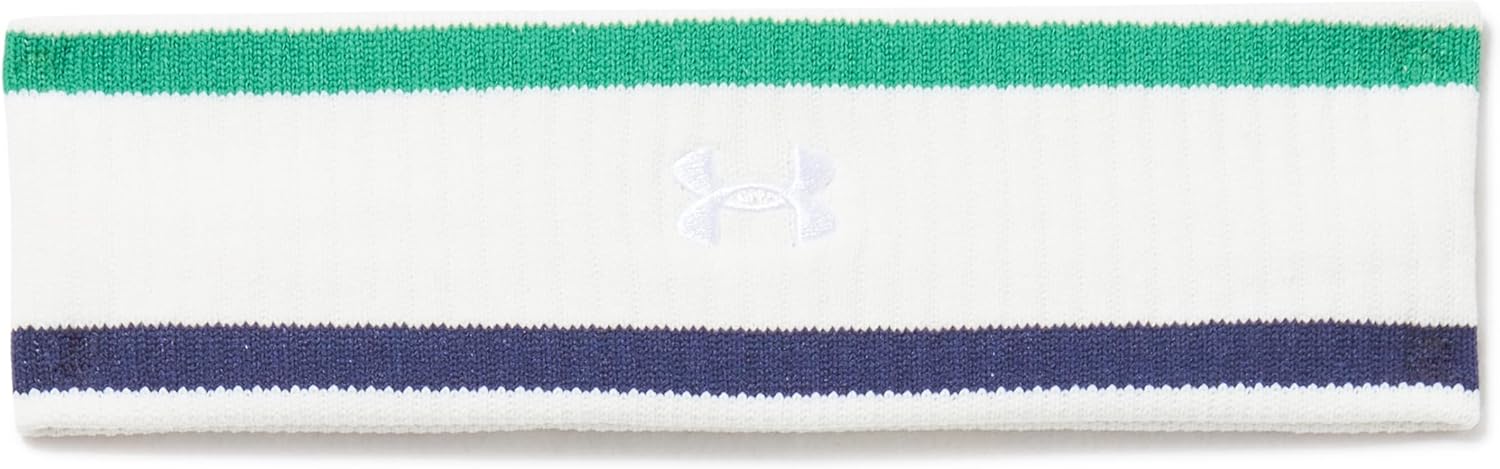 

Under Armour Unisex-Adult легкая махровая повязка на голову, (115) White Quartz/Midnight Navy/Team Kelly Green