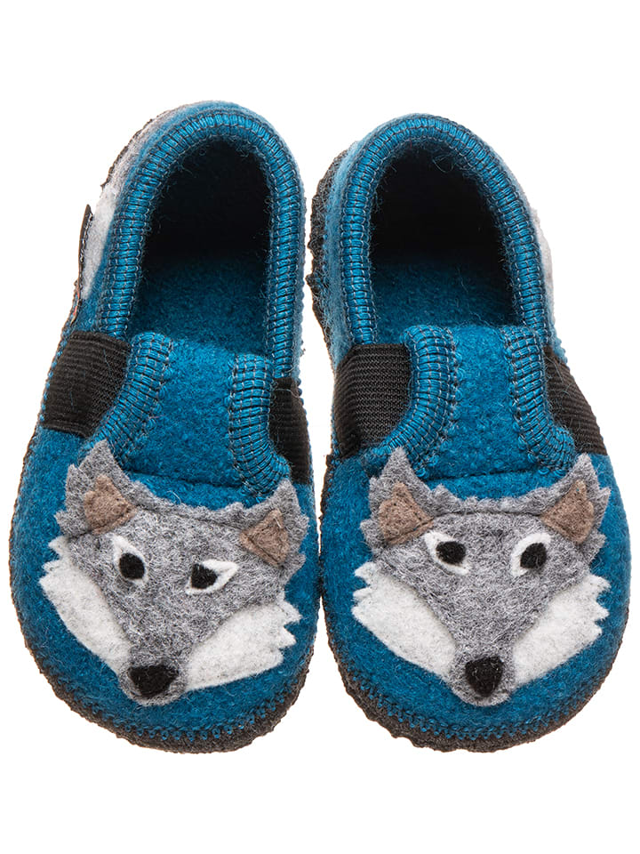 

Kitz-pichler Тапочки «Волк» синего цвета