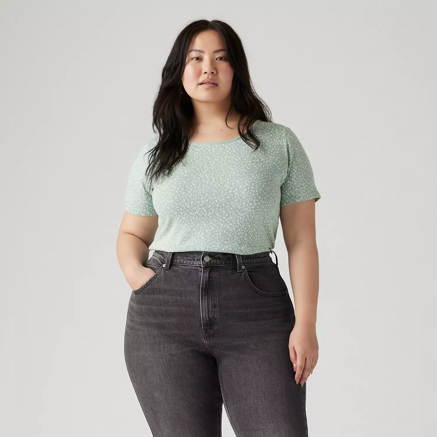 

Футболка Honey (большие размеры) Levi's, цвет Alarcon Floral Blue - Green