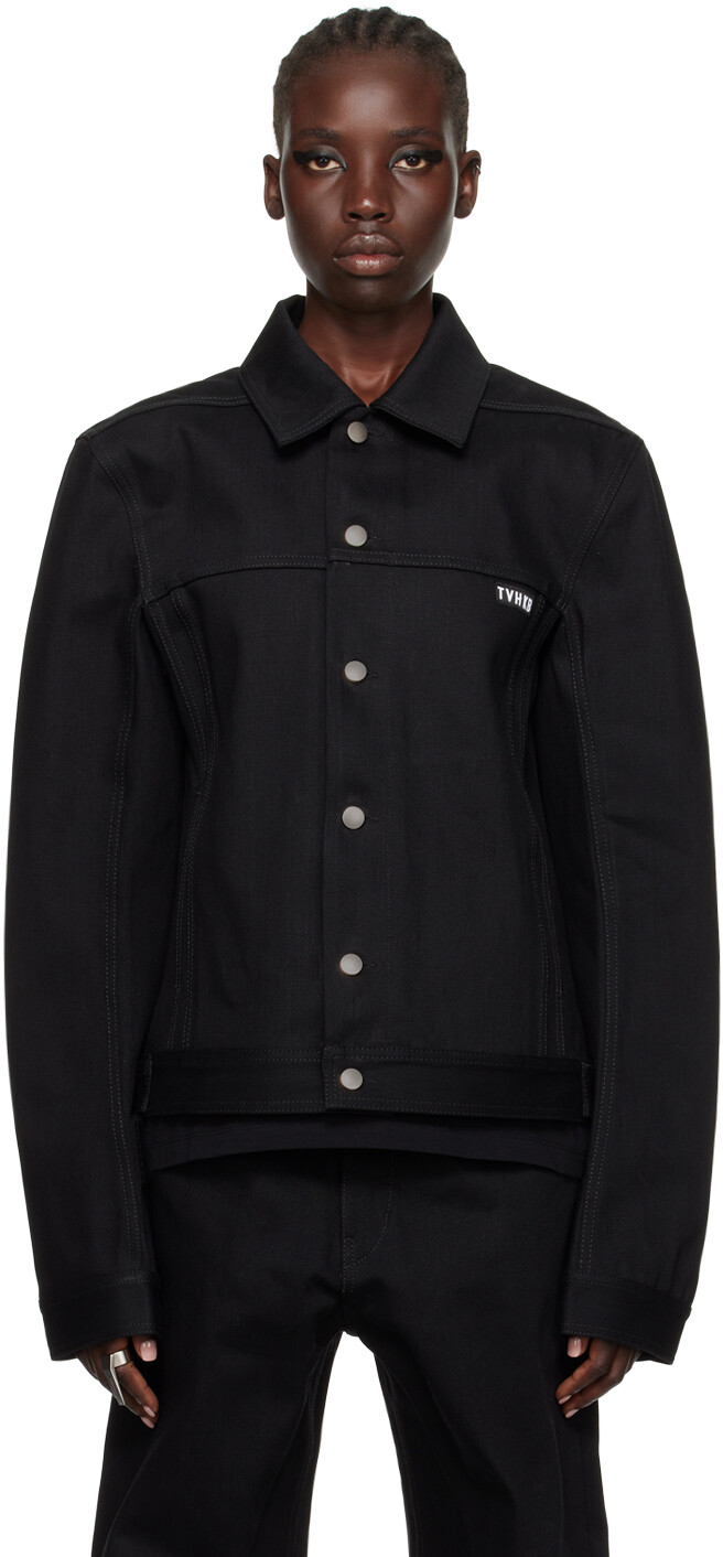

Эксклюзивная черная джинсовая куртка Rick Owens SSENSE KEMBRA PFAHLER Edition, Черный, Эксклюзивная черная джинсовая куртка Rick Owens SSENSE KEMBRA PFAHLER Edition