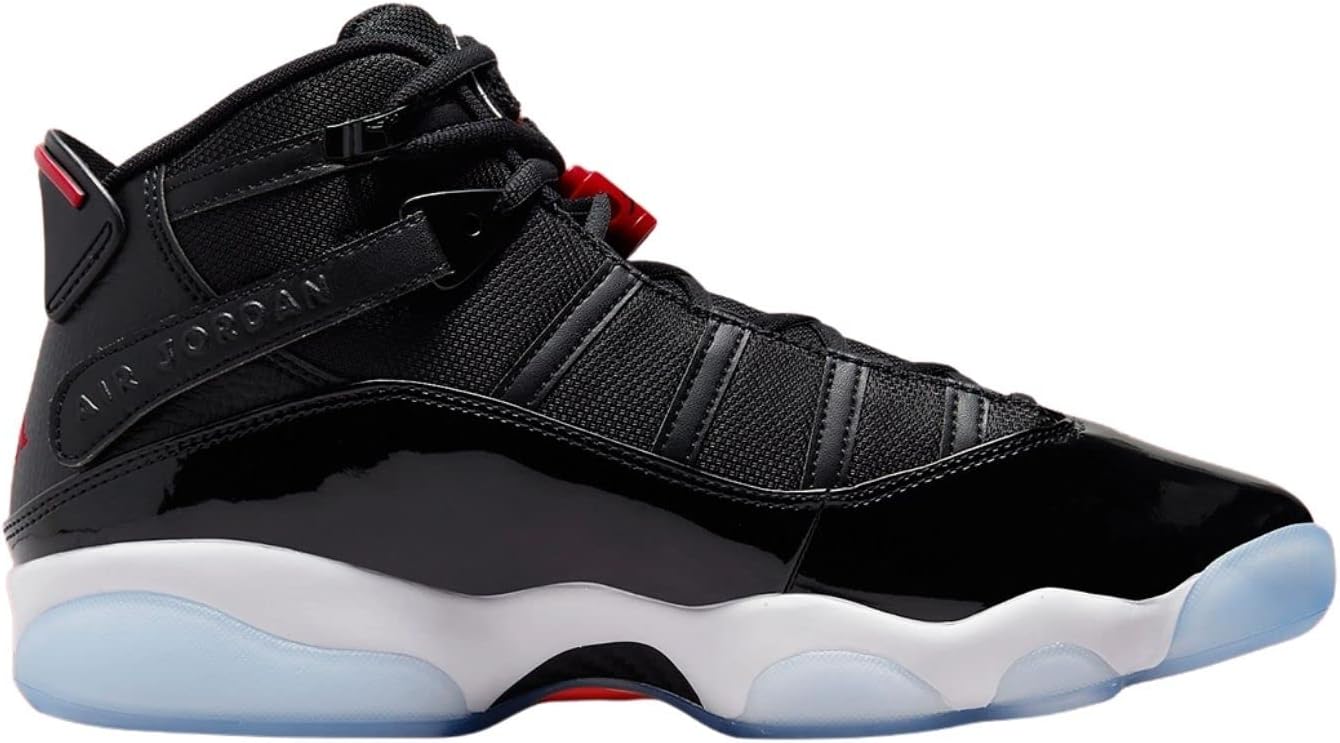 Мужские кроссовки Nike Air Jordan 6 Rings, белый/черный/красный — фото 2