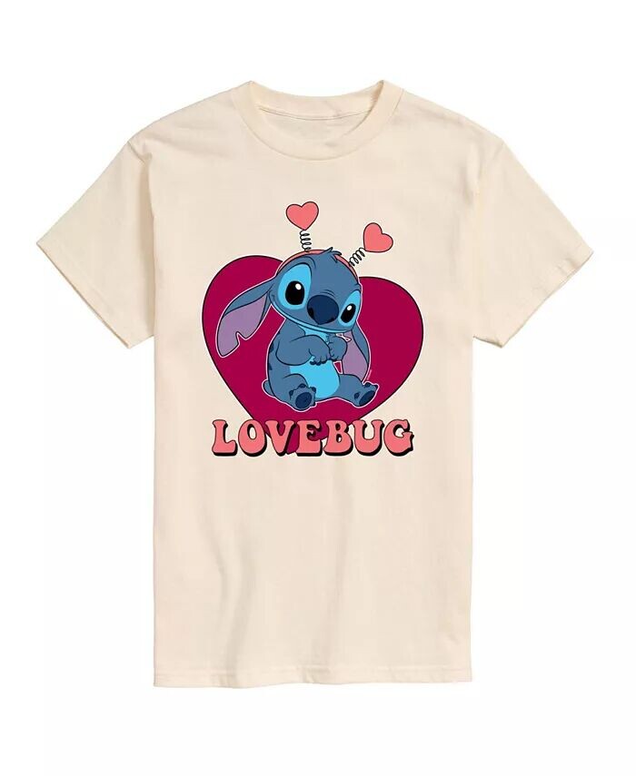 

Мужская футболка с коротким рукавом Lilo and Stitch AIRWAVES, бежевый