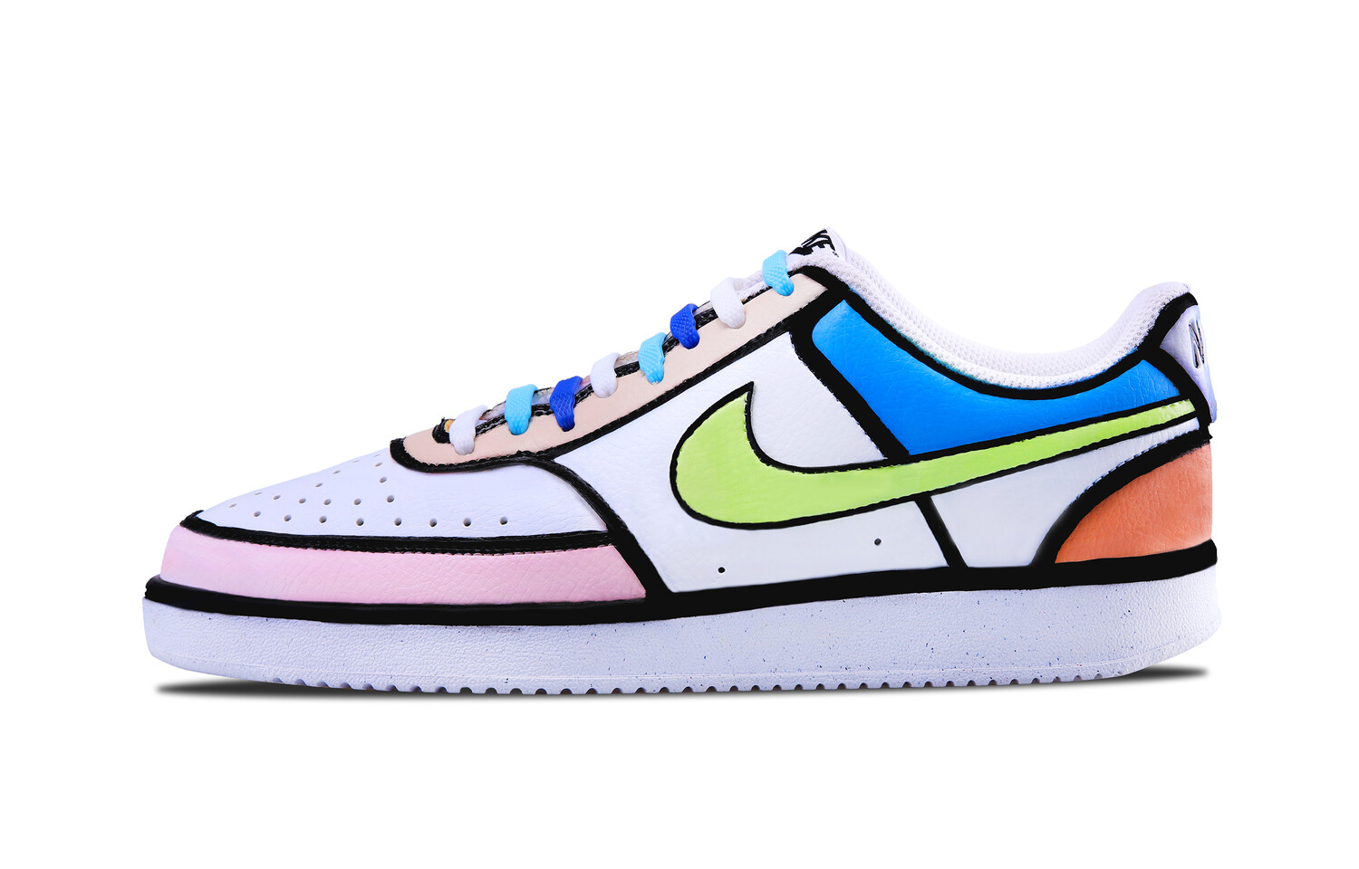 

Кроссовки Nike Court Vision 1 Skateboarding Shoes Men Low-top White, цвет Summer surfing