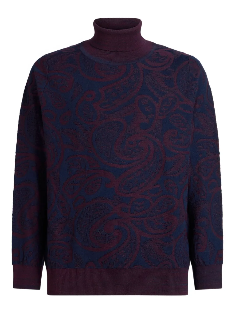 

Водолазка с жаккардовым узором пейсли ETRO, синий