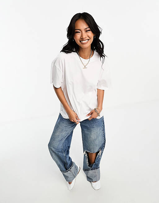 

Белая футболка оверсайз ASOS DESIGN, Белый, Белая футболка оверсайз ASOS DESIGN