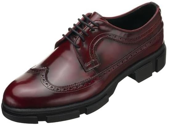 

Мужские оксфорды DALGALA из бордовой кожи ручной работы, с крыльями и шнуровкой, повседневные туфли