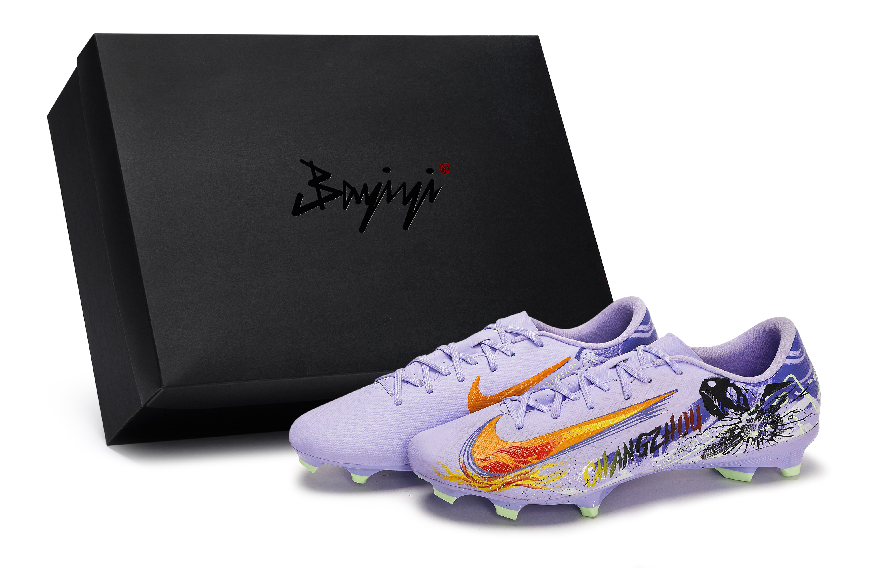 Nike Футбольные бутсы Mercurial Vapor 16 Shock Absorbers унисекс, черные, оранжевые, красные, фиолетовые