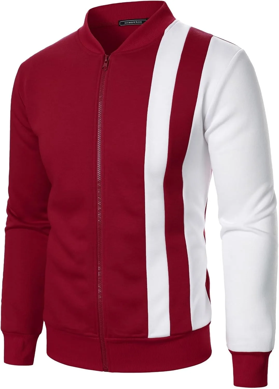 

Мужская легкая толстовка с воротником стойкой и молнией Color Block Backwoods Y2K