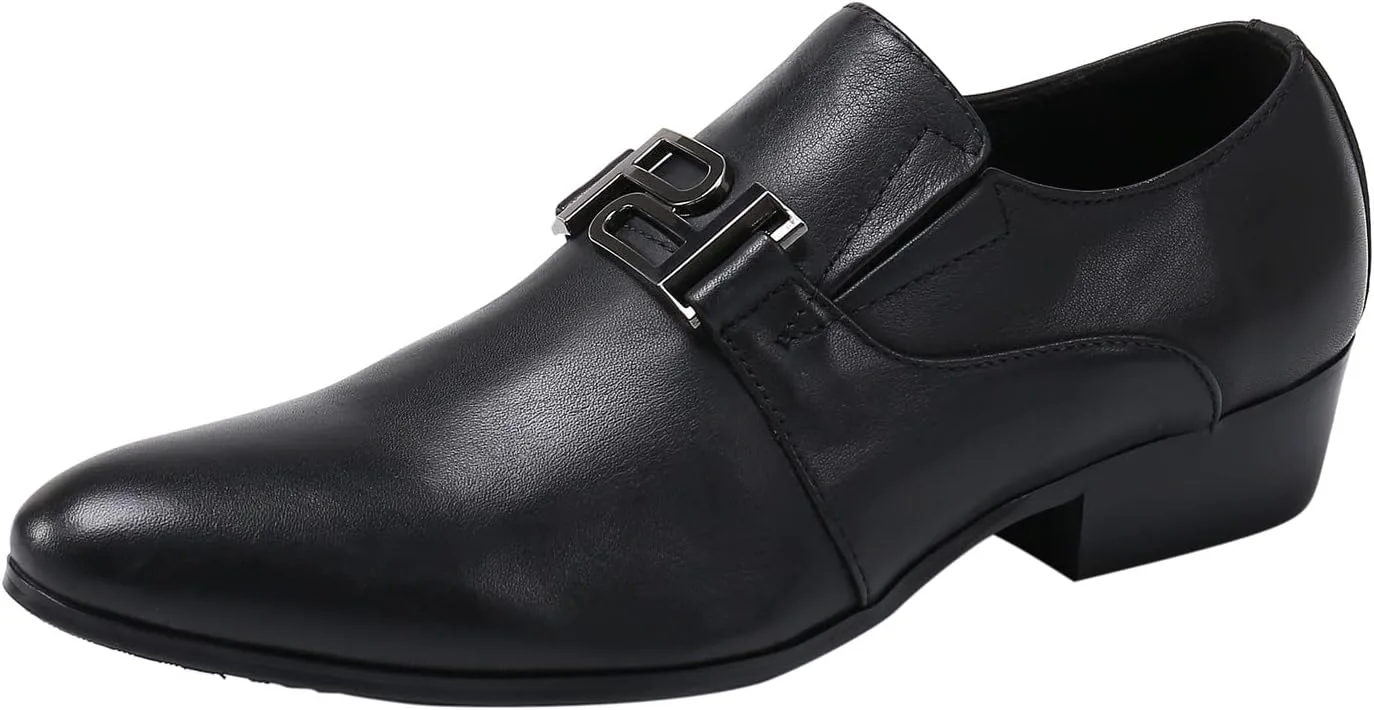 

Мужские пенни-лоферы Santimon, повседневные туфли без шнуровки, смокинговые, из натуральной кожи, модные для вечеринок, свадьбы, бальных танцев, выступлений, баров и дискотек, мокасины в западном стиле, черный