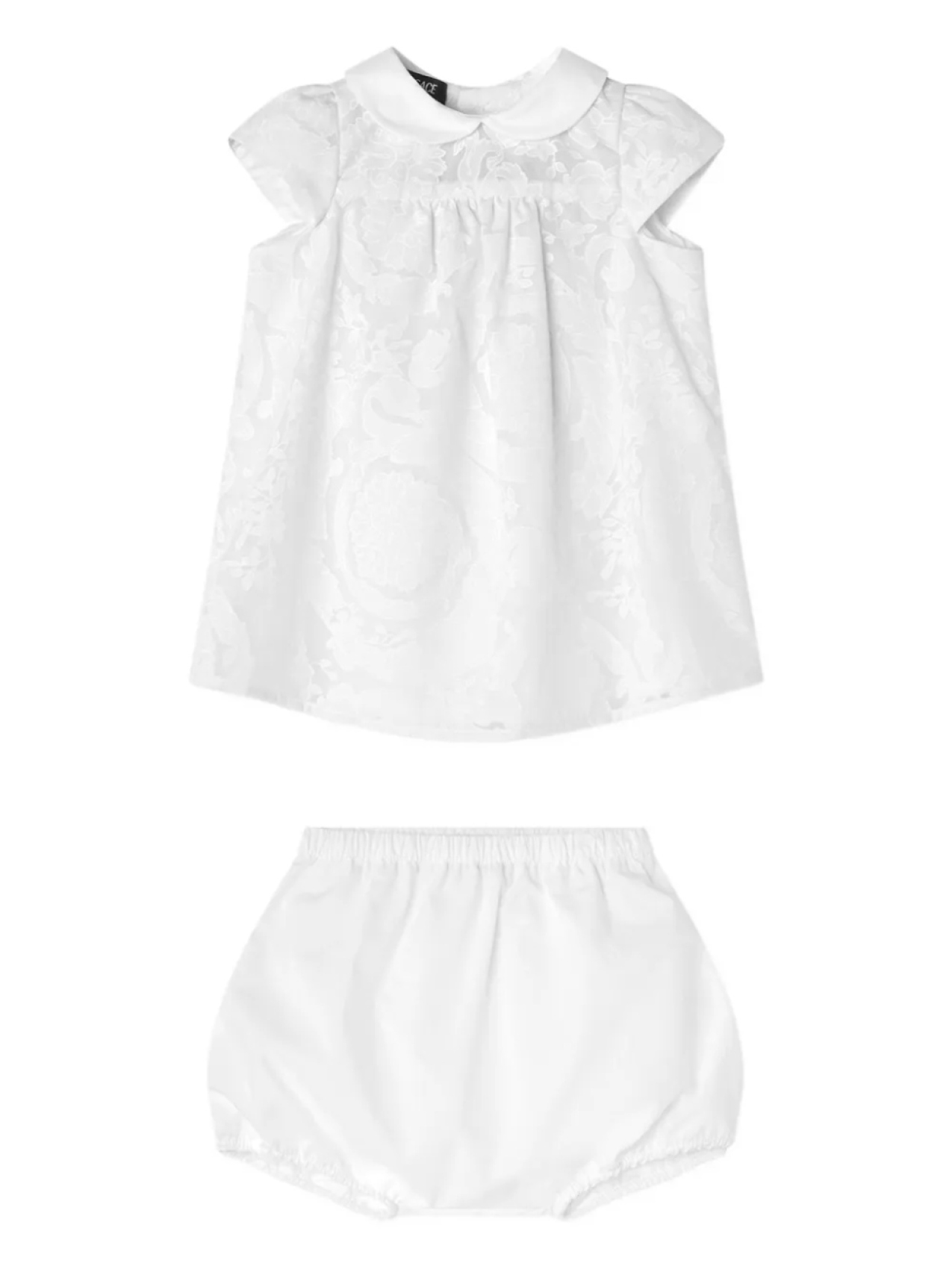 

Платье Versace Kids Barocco-жаккард, белый