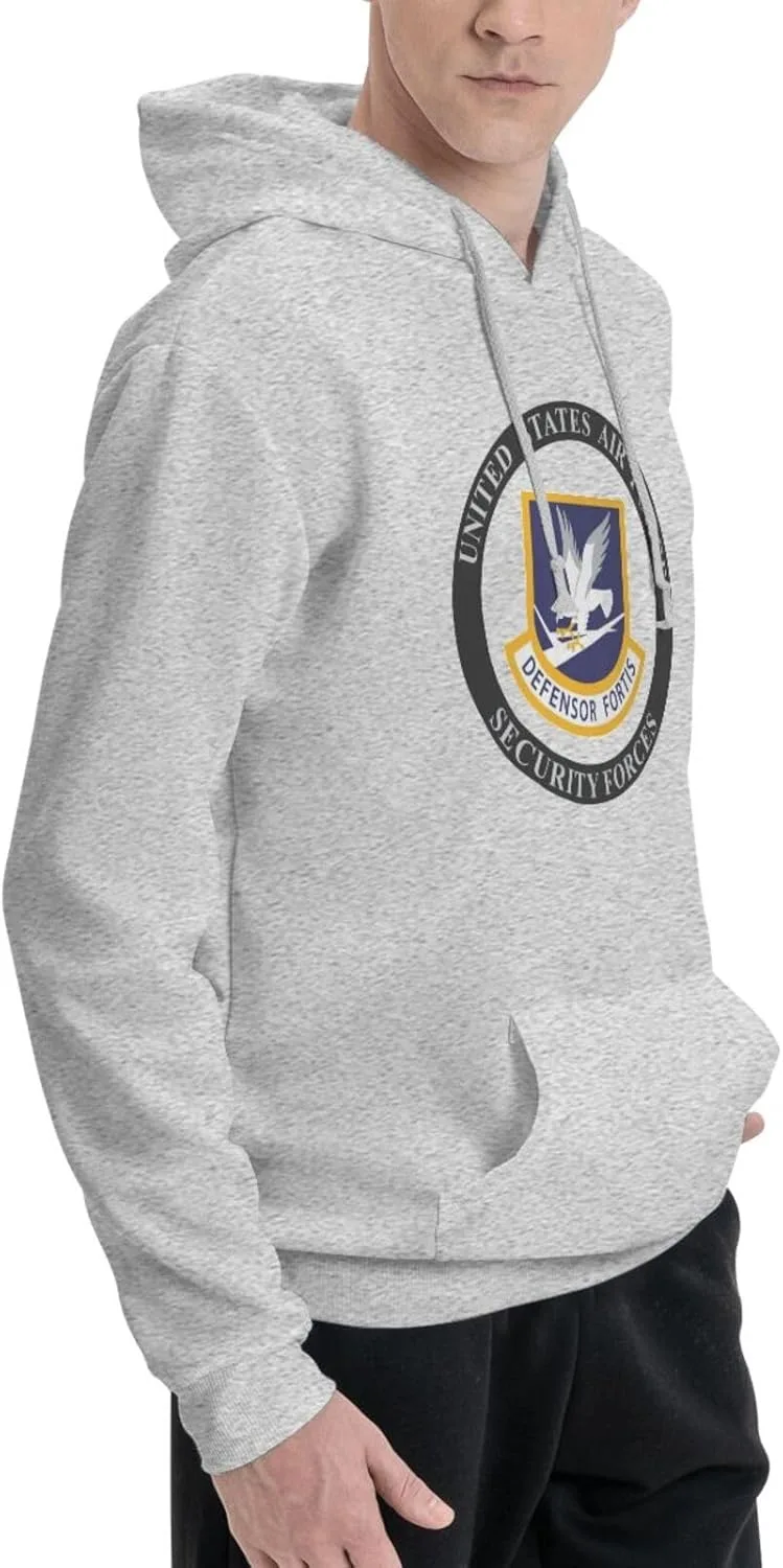 Generic Толстовка с капюшоном States Air Force Security Forces мужская, черная, с карманом — фото 2